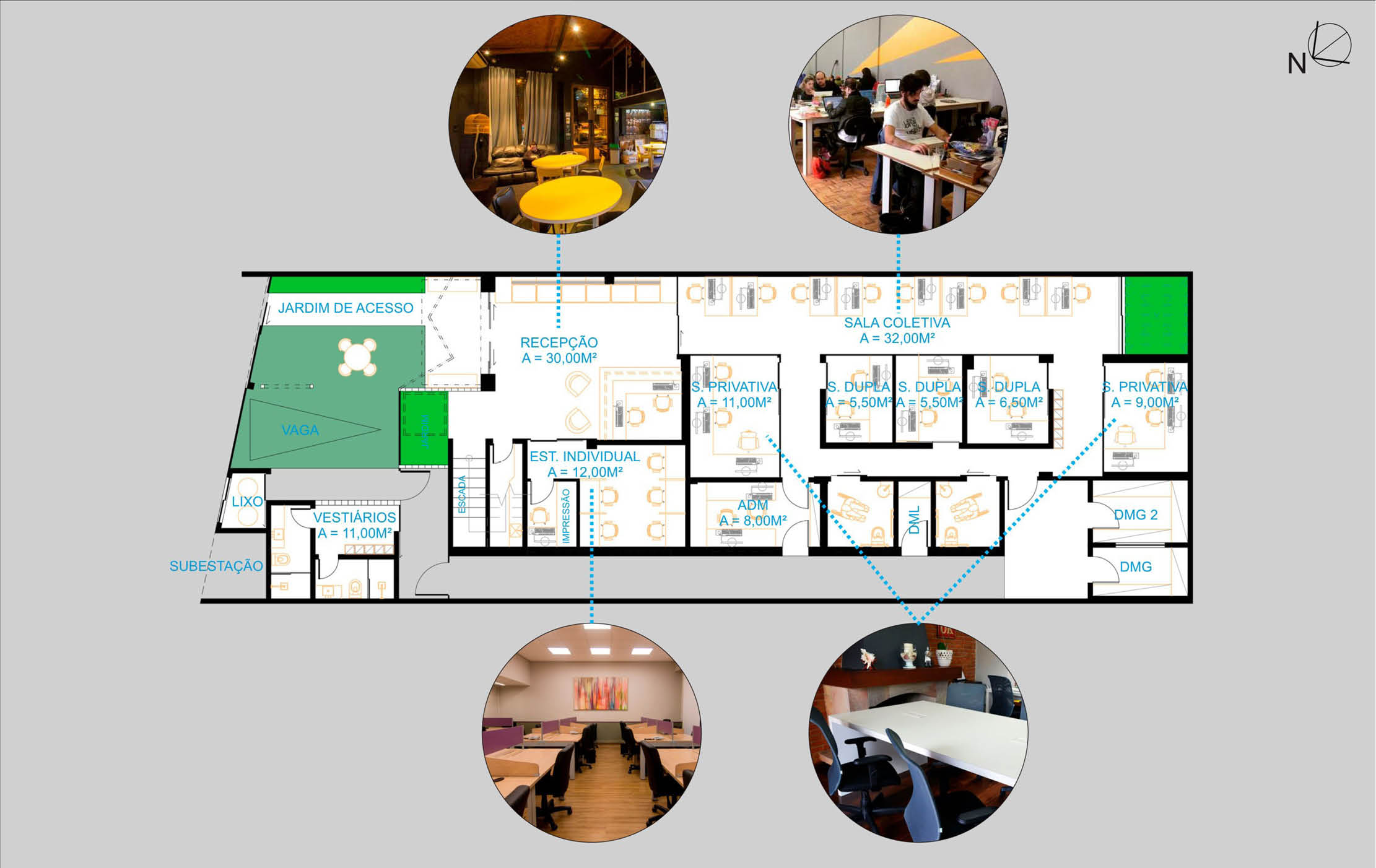 Projeto: Térreo - Transformação dos espaços de casa para Coworking